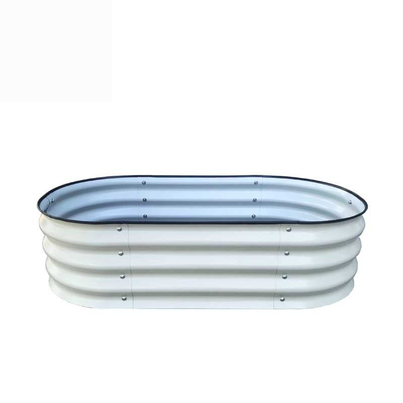 Galvanizli Yükseltilmiş Bahçe Yatağı Kit Kutusu 3.4*2*0.92 FT Metal Dışarıdaki Çiçek Yatağı Steel Patio Ground Planter For Planting