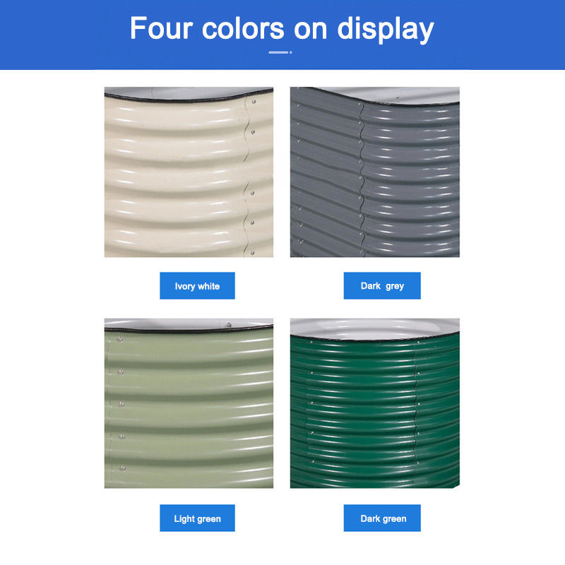 5*3.4*0.66 FT Raised Garden Bed Outdoor Raised Garden Beds For Flower Raised Planter Box Outdoor For Herb Ivory White