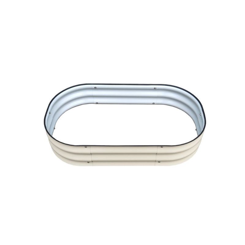 Galvanized Raised Garden Bed Kit Outdoor Garden Raised Planter Box Metal Raised Garden Beds For Vegetable 3.4×2×0.66 ft