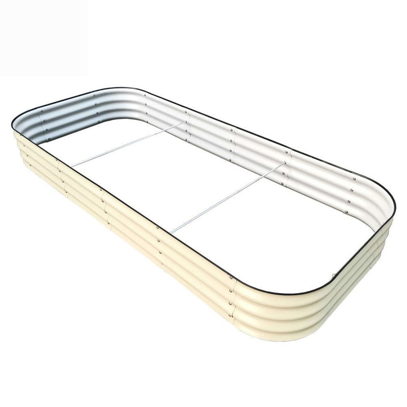 7.9*3.4*0.92 FT Ovale doppio strato Galvanizzato Piantatrici a letto sollevato Modello solido